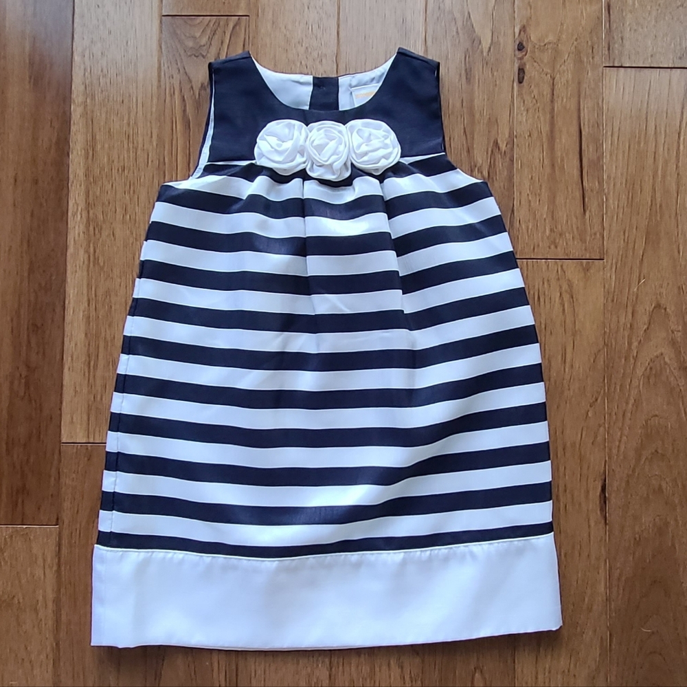 ~Vintage~💙 Gymboree Dress 3T Striped Spring Summer Easter Toddler Girl